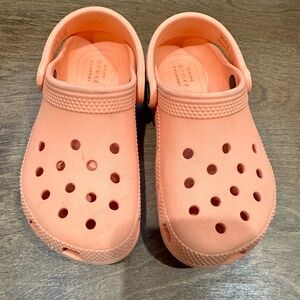 Toddler Used Condition Crocs Orange Size 11